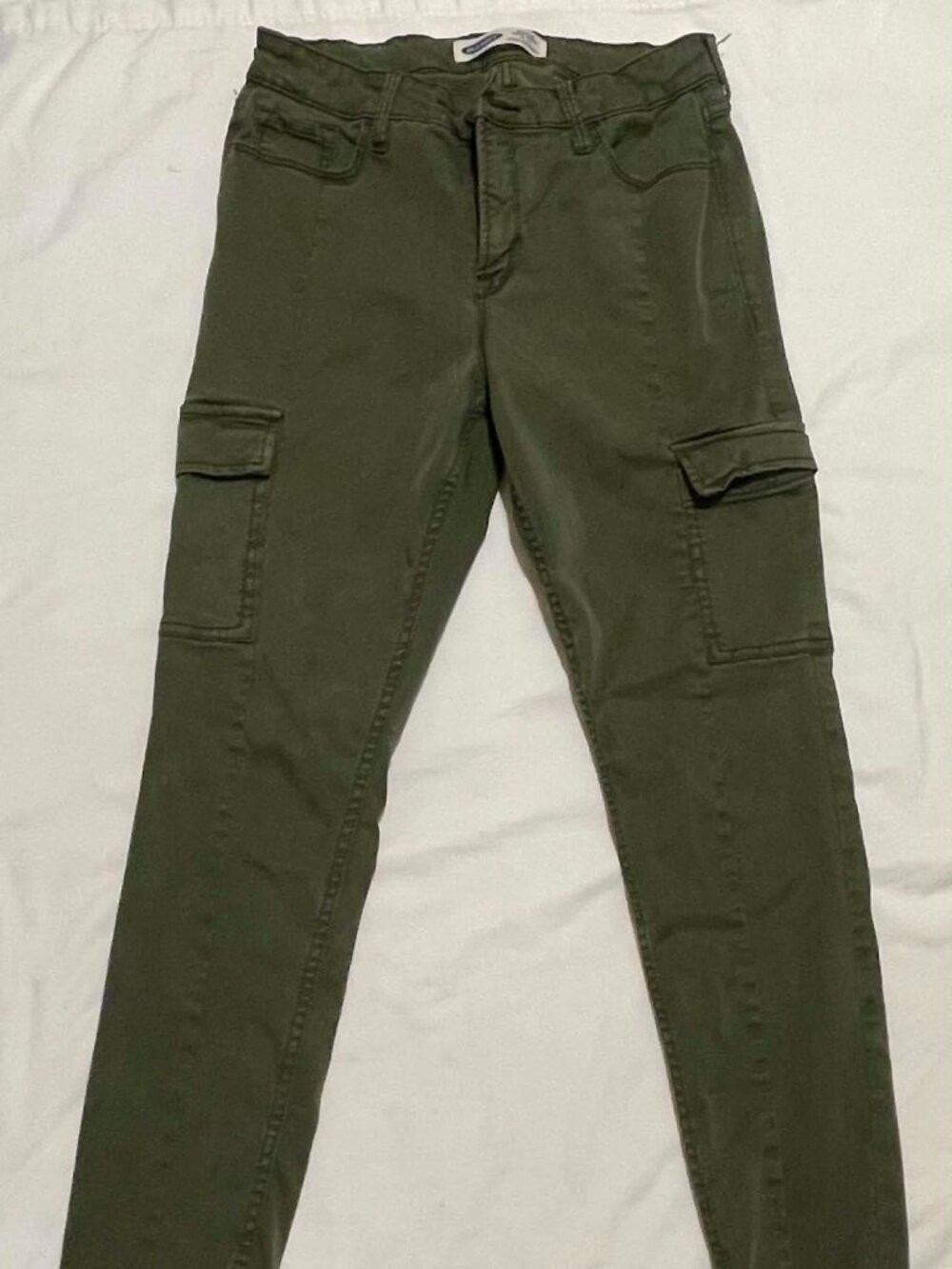 OLD NAVY Rockstar Women’s Hunter Green Super Skinny Pants, Size 10